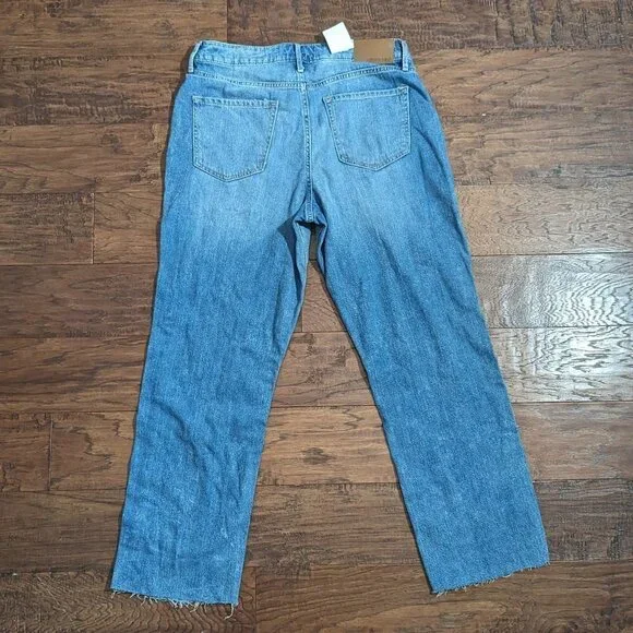 AMERICAN Rag High Rise Wide Leg Distressed Jeans 9 - Picture 3 of 6